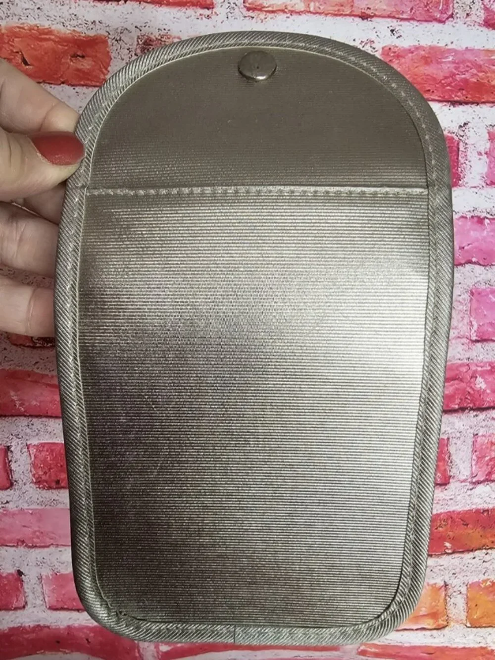 Vintage Mary Kay Champagne Gold Miniture Lipstick Makeup Pouch 4.5x5